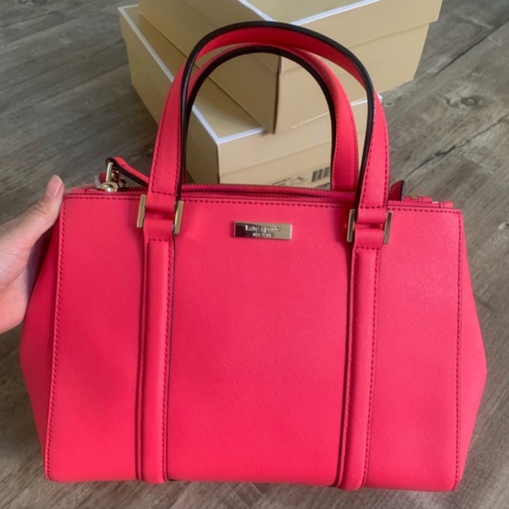 kate spade Coral Pink Leather Satchel
